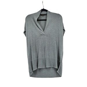 Lilla P  Short Sleeve Sweater Top Euro Summer Capsule Minimalist Chic Office S/P